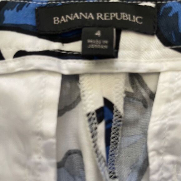 🌸 Banana Republic Cropped Floral Pants Bottoms 4 - Picture 7 of 7